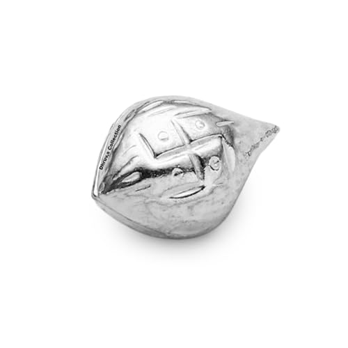 DHRUVS COLLECTION 925 Silver Nariyal for Pooja, Temple Decoration & Gift Purpose - 1 Gram - Image 1