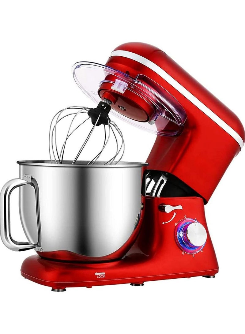 Stand Mixer,1100W 6-Speed 7L Tilt-Head Food Mixer, Electric Kitchen Mixer with Dough Hook, Wire Whip & Beater.  - Image 1