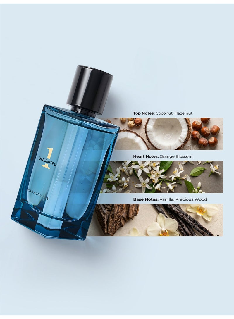 MAA ALTHAHAB | Unlimited 1 EDP | Long-Lasting & Bold Unisex Fragrance | 75 ML | For Those Who Dare to Be Limitless - Image 4