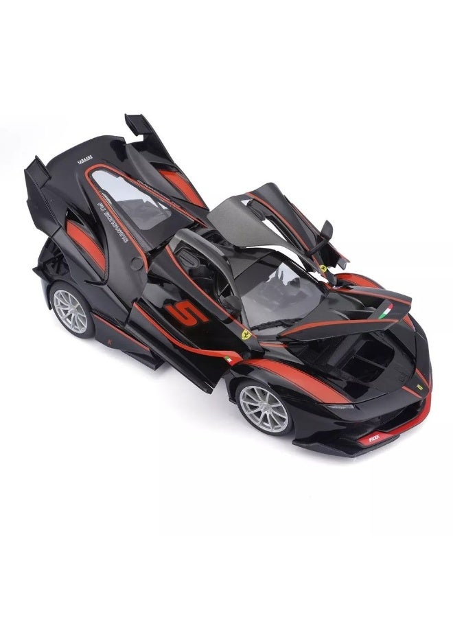 Bburago - Ferrari FXX K 1/18 Die Cast Vehicle - Black - 18-16010 - Image 2