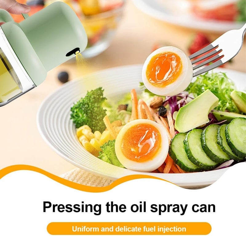 Omdhanu Oil Sprayer for Cooking Glass Olive Oil Spray Bottle 200ml Kitchen Oil Mister Oil Dispenser for Air Fryer BBQ Salad Frying Baking Grilling Easy to Refill and Clean 1 PCS - Image 5