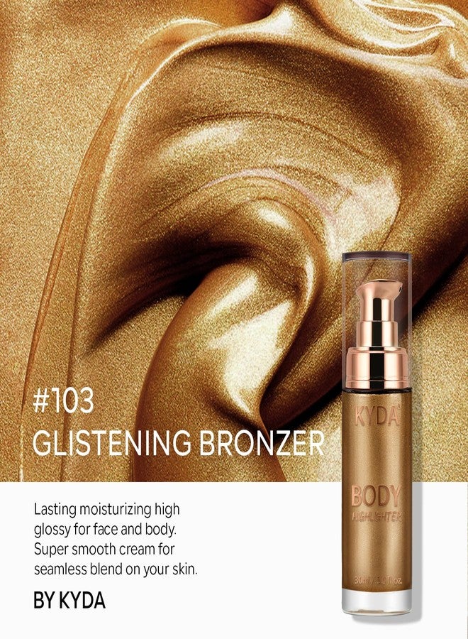 Ownest Body Luminizer, Waterproof Moisturizing and Glow Illuminator For Face & Body, Radiance All In One Makeup Highlighter, 1 Fl.Oz Glistening Bronzer - Image 3