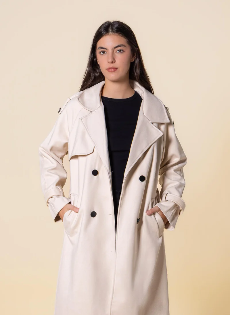 SHAPES SOFT DOUBLE-BRESTED COAT