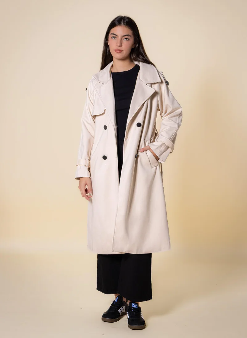 SHAPES SOFT DOUBLE-BRESTED COAT