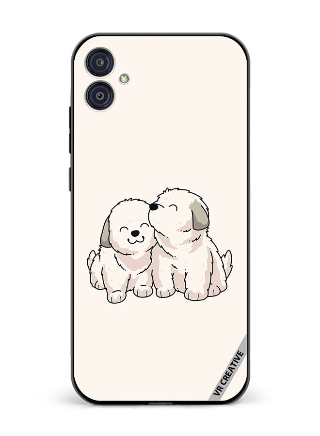 VR CREATIVE Protective Case Cover For Samsung Galaxy M04/F04 Cute Puppies Design Multicolour - Image 1