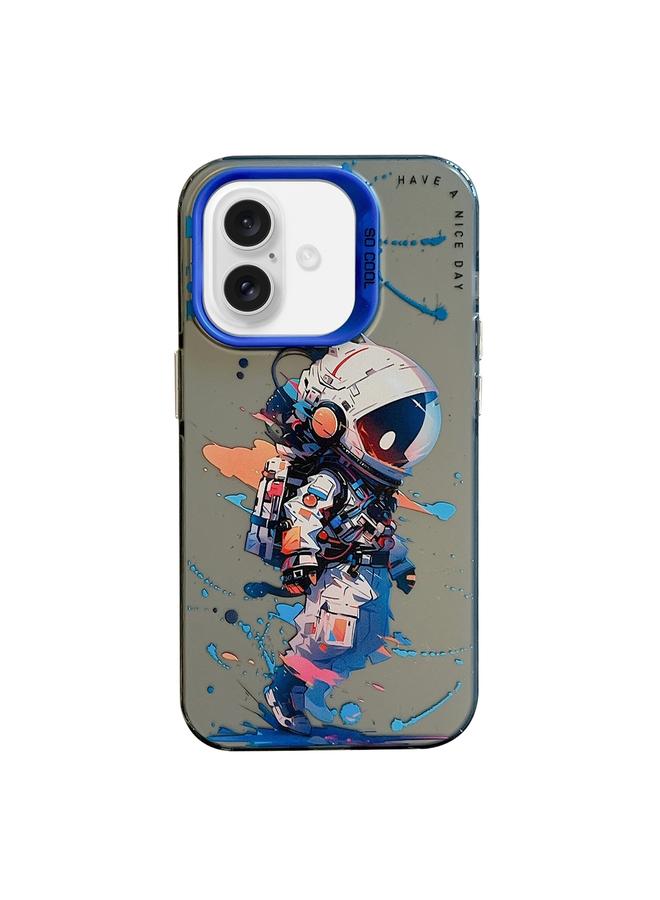 إيروريكس جراب لهاتف iPhone 16 بنمط حيواني من سلسلة لوحات زيتية من البولي كربونات + جراب هاتف من مادة TPU - Image 1