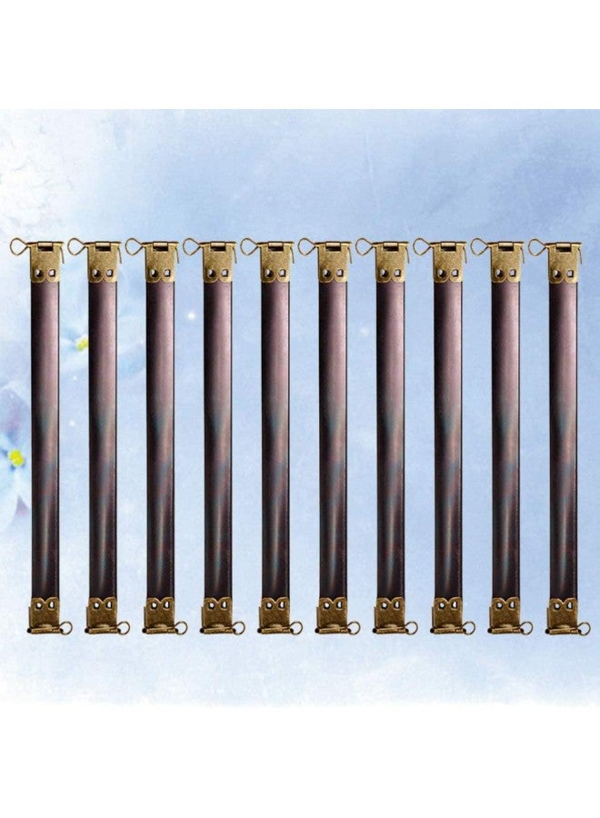 klarako 10pcs 16.5cm Metal Internal Flex Frames Handbag Hinges Spring Clip Kiss Clasp Bag for DIY Craft Coin Purse Sewing Making Bronze  - Image 2