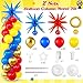 Sosation 2 Set Red Blue Yellow Balloon Column Stand Kit with 2 Explosion Star Foil Balloons 90 Latex Balloon 6 Gold Ring Foil Balloons Adjustable Stands for Video Game Birthday Carnival Party - Image 4