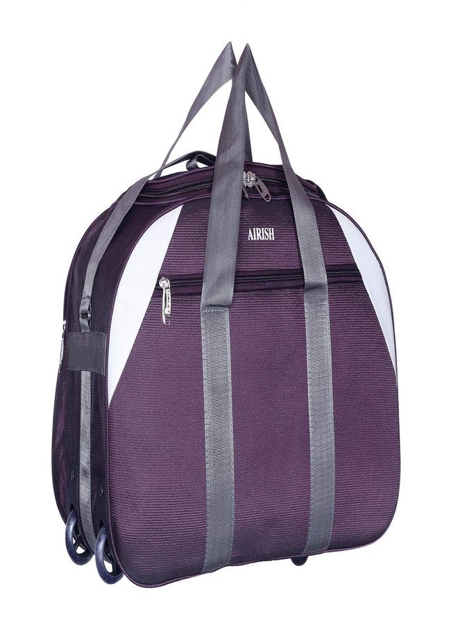 Airish Fashion 45 L Polyester Travel Duffel Bag with 2 Wheels/Spacious Compartment for Both Men and Women(Purple) - Image 1
