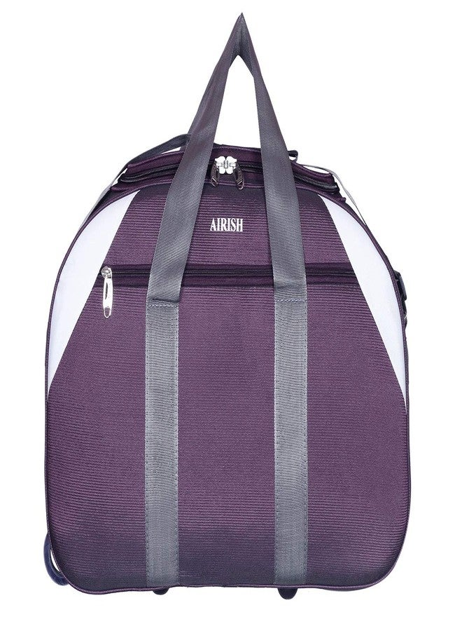 Airish Fashion 45 L Polyester Travel Duffel Bag with 2 Wheels/Spacious Compartment for Both Men and Women(Purple) - Image 4
