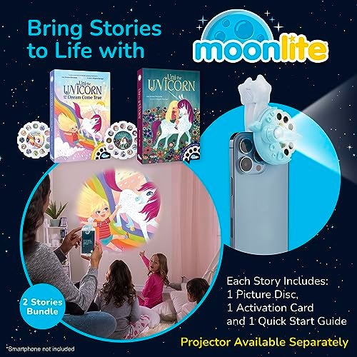 Moonlite Storytime Storybook Reels 2 Story Set Uni The Unicorn Stories Digital Stories for Projector Toddler Early Learning Gifts for Kids Ages 12 Months and Up Projector Sold Separately - Image 5