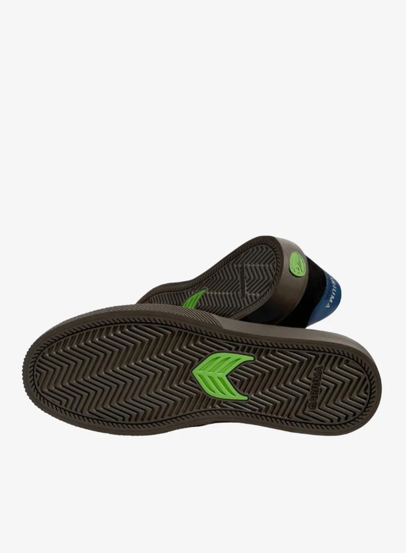 Cariuma  NAIOCA Black Suede Off-White Logo Shadow Blue Sneaker  | Best Price UAE