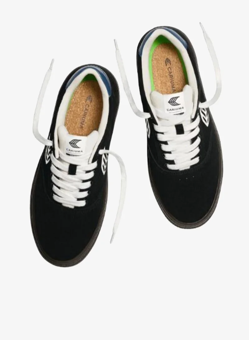 Cariuma  NAIOCA Black Suede Off-White Logo Shadow Blue Sneaker  | Best Price UAE