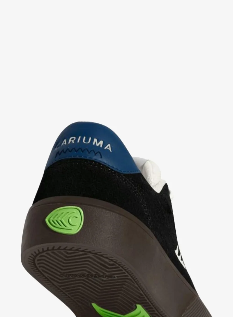 Cariuma  NAIOCA Black Suede Off-White Logo Shadow Blue Sneaker  | Best Price UAE