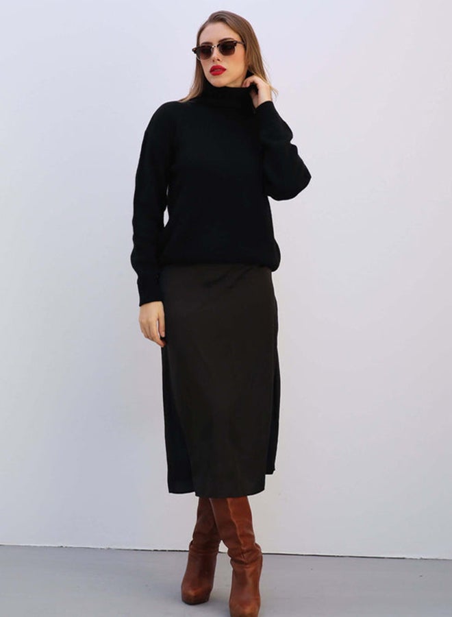 myMayz Satin All Seasons Midi Skirt 