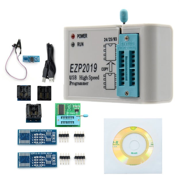 EZP2019 High-Speed SPI FLASH Programmer 24/25/93 bios 25T80 Set*3c digital*2019*xr-205*paper box