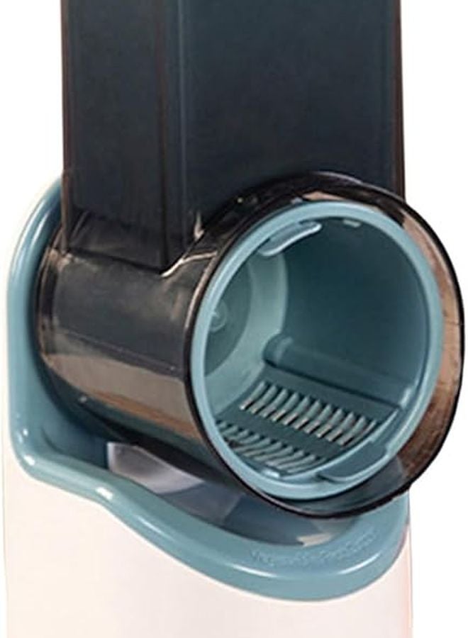 Blue Electric Vegetable Slicer Handheld Rotary Grater For Home Kitchen Easy Control Salad Shooter - Image 2