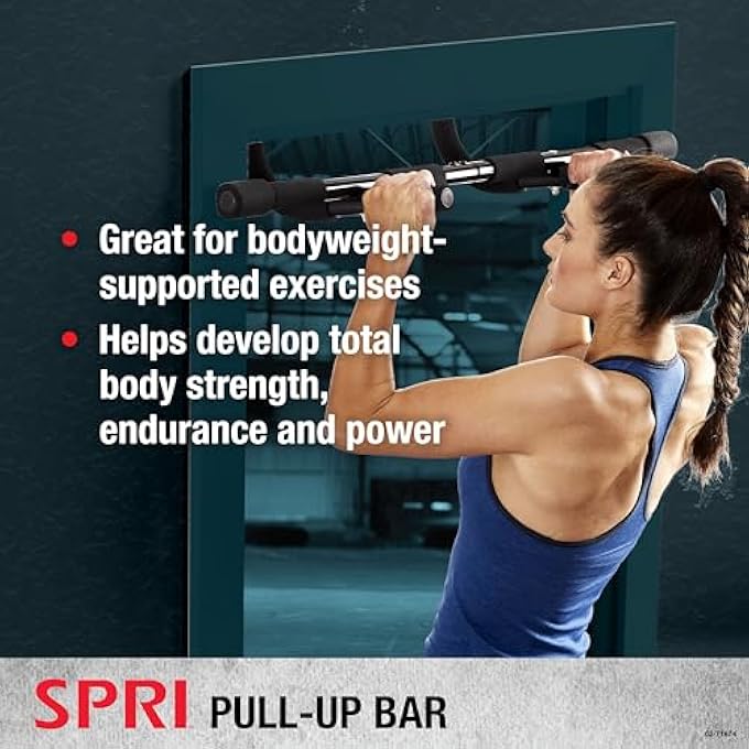 SPRI Pull Up Bar Grip Door Frame Mounting - Image 3
