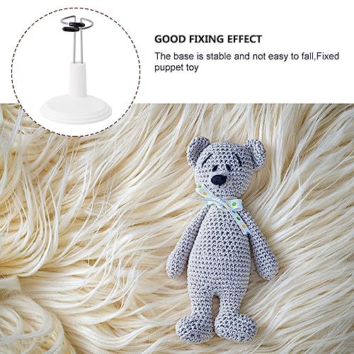 NUOBESTY Doll Stands Display Holder Doll Bracket Support Bear Stand for Home White 15cm 4pcs - Image 5