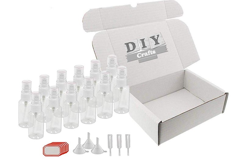 DIY Crafts Transparent Travel Bottle Toiletries Liquid Containers for Cosmetic Makeup Pack Of 15 Bottle Set Combo Offer - Image 2