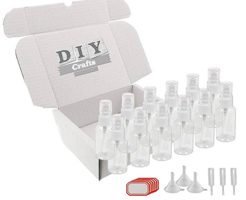 DIY Crafts Transparent Travel Bottle Toiletries Liquid Containers for Cosmetic Makeup Pack Of 15 Bottle Set Combo Offer - Image 3