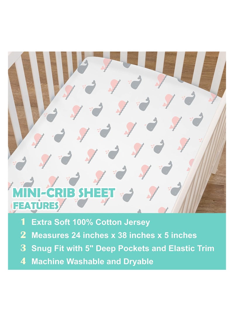 Moro Moro Soft & Breathable Mini Crib Sheet – 100% Cotton  - Image 2
