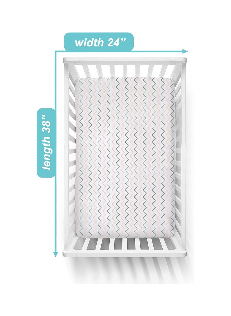 Moro Moro Soft & Breathable Mini Crib Sheet – 100% Cotton  - Image 5