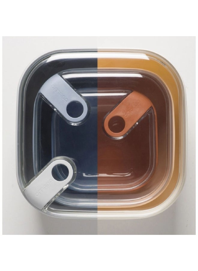 OMADA 3-Piece Microwave and Leak Proof Durable Plastic Lunch Box Set Multicolor 3.4 L M6753CA1 - Image 4