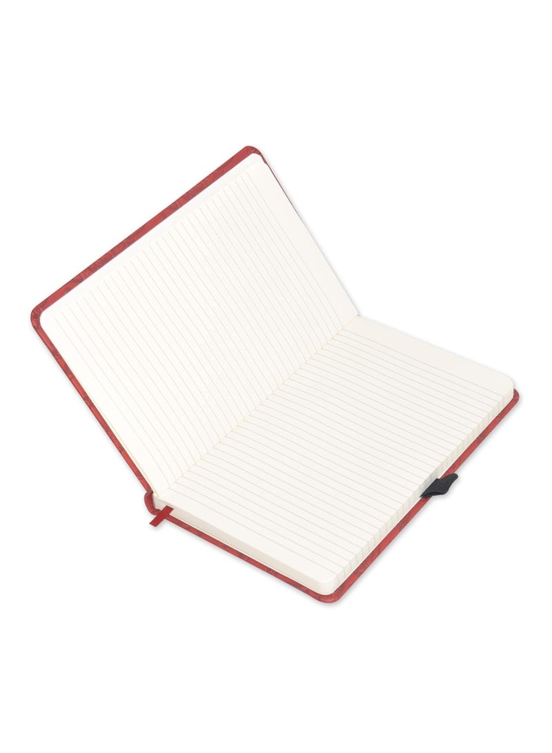 FIS دفتر تنفيذي FIS®، حجم 13x21 سم، 96 ورقة بخط واحد مع نافذة PU مرنة بتصميم مارون 6 -FSNBEX13X21MRD6 - Image 2