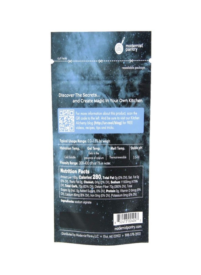 Modernist Pantry Pure Sodium Alginate (Molecular Gastronomy) ⊘ Non-GMO Vegan OU Kosher Certified - 50g/2oz - Image 3