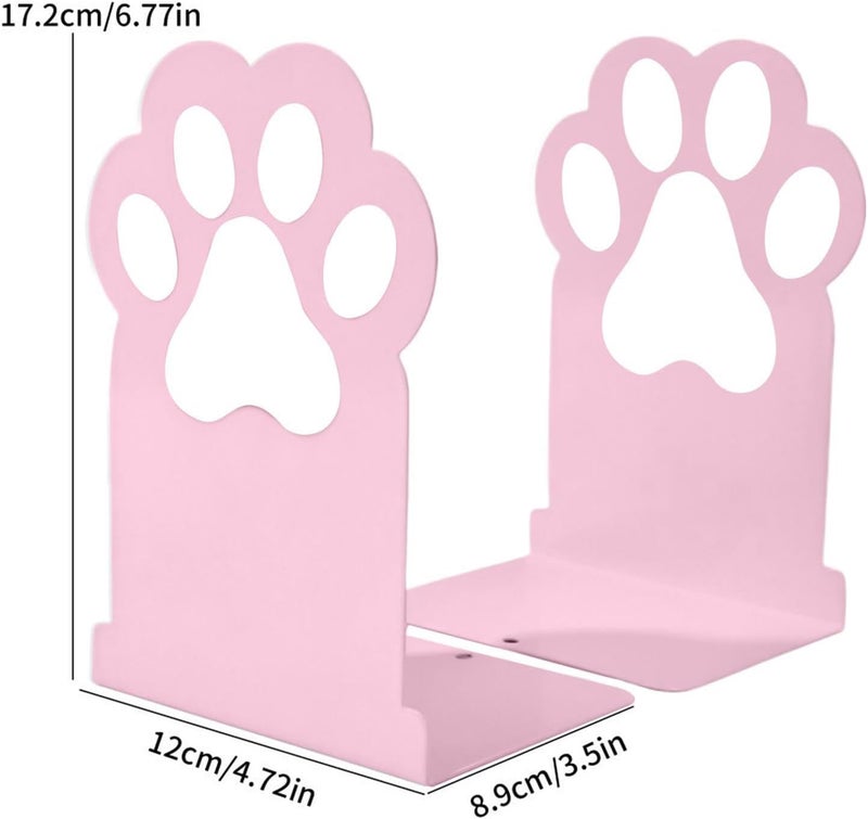 Book Shelf Holder | Heavy Duty Non Slip - Metal Bookends for Heavy Books | for Bedroom Nursery School Classroom Student Teacher Bookworm Birthday Party Favors - Image 5