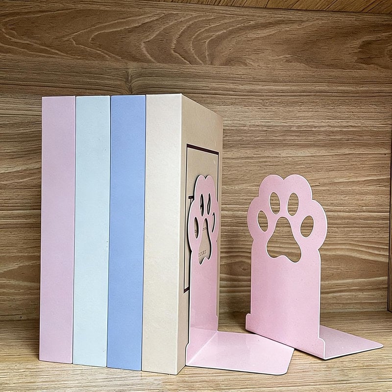 Book Shelf Holder | Heavy Duty Non Slip - Metal Bookends for Heavy Books | for Bedroom Nursery School Classroom Student Teacher Bookworm Birthday Party Favors - Image 2