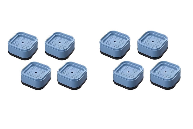 DANSR DANSR AntiSlip AntiVibration Washing Machine Feet Pads Shock and Noise Cancelling quare for Washing Machine Protects Pedestals Bed Table Leg Extender for Furniture Refrigerator Set of 4  - Image 1