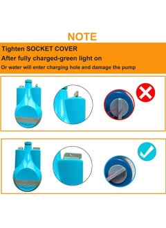 GGEROU Portable Camping Shower, Camp Shower Outdoor Shower with Sprayer Pump Kits Electric USB Rechargeable Water Pump Shower Head Set for Travel Beach Bike Car Pet Plants  - Image 4