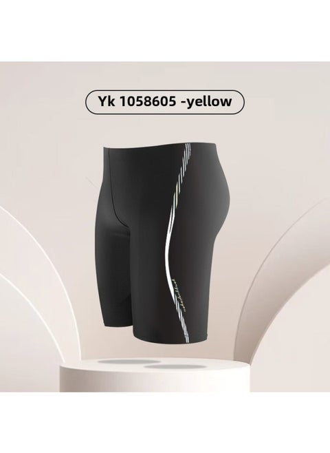 Swimming Trunks Men's Double-layer Sports Plus Size Five-point Trunks Swimming Trunks Quick-drying Hot Spring Swimming Trunks Racing Pants Wholesale-Color:19-