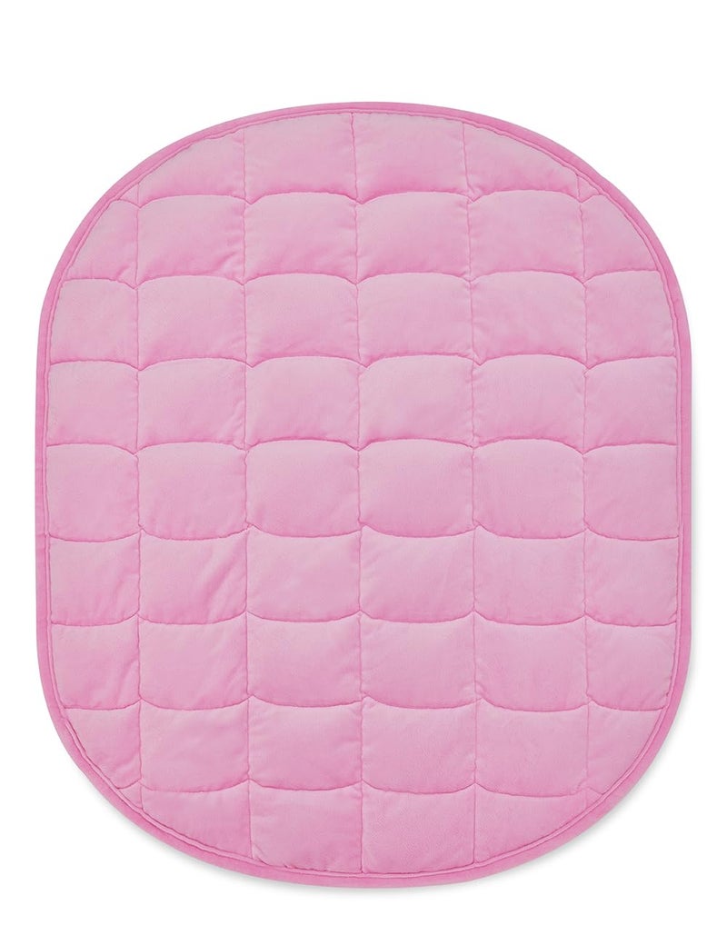 TONGDADA Weighted Lap Blanket 7lbs for Adult,Perfect for Relaxation, Lounging, Napping, Sleeping & Travel,Luxury Minky Weighted Body Blanket,Weighted Throw Blanket-Pink Minky, 29" x 24" - Image 1