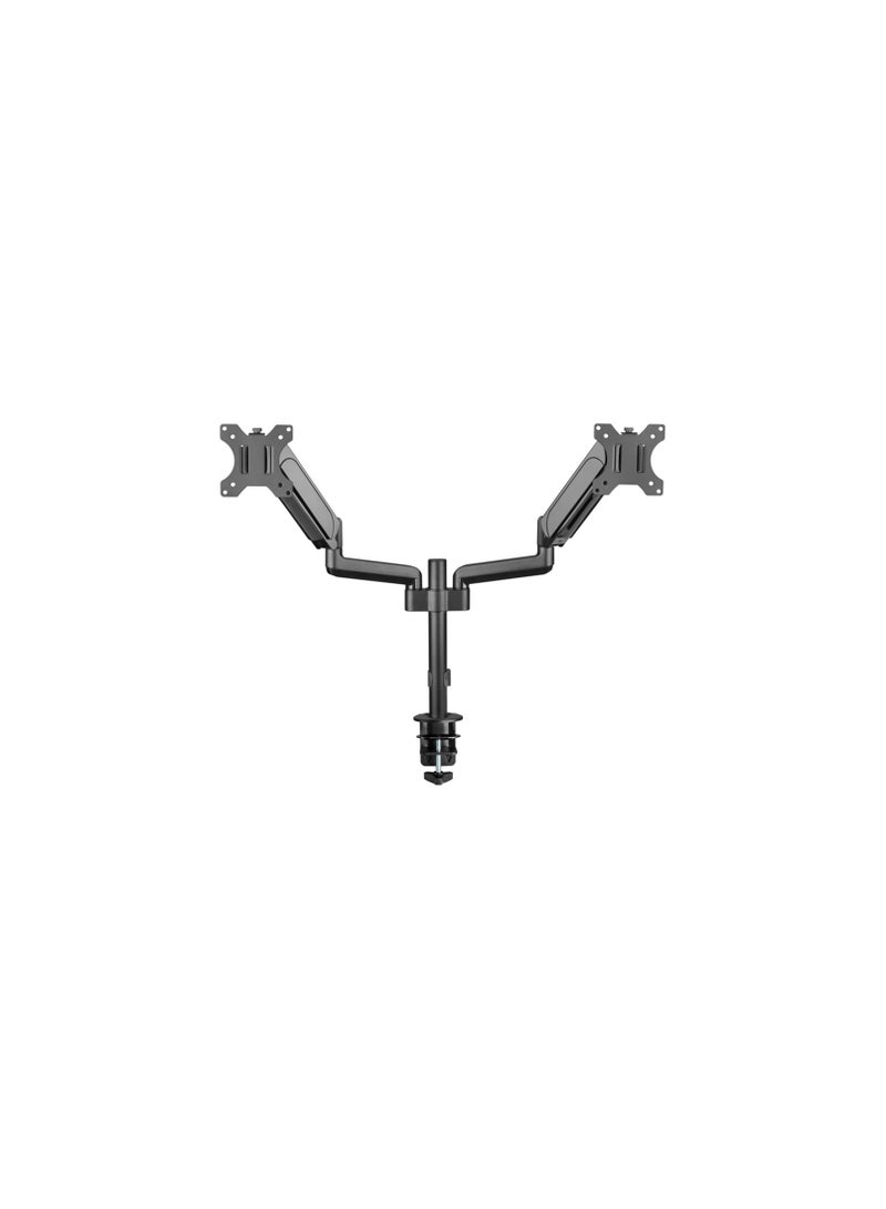 GAMEON Pole-Mounted Gas Spring Dual Monitor Arm, Stand And Mount For Gaming And Office Use, 17" - 32", Each Arm Up To 9 KG, Black - Image 5