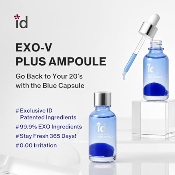 ID PLACOSMETICS أمبول idplacosmetics EXO-V Plus 1.01 أونصة سائلة (30 مل) – سيروم كوري للميكرونيدلنج لبشرة أكثر نعومة وامتلاء، 99.9% 100.4 نانومتر إكسبوزوم مغلف + NMN، لأسطوانة الميكرونيدل (250 ميكرومتر) - Image 2