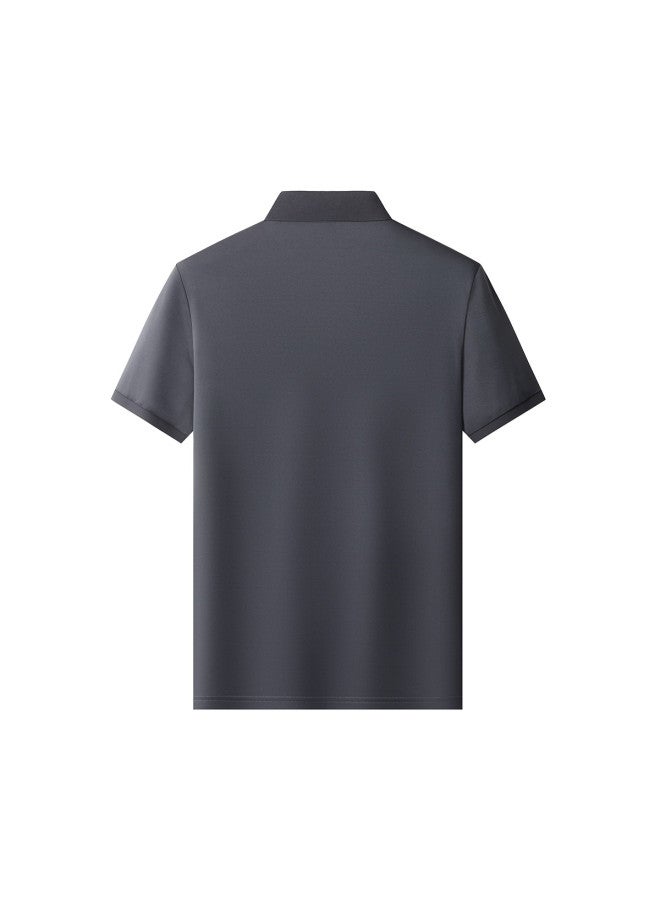 Tucano summer Essential Minimalist Business Style Men's T-shirt Solid Color Comfortable Men's T-shirt Top - Image 3