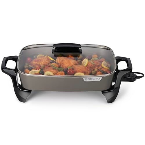 Presto! Presto 06856 16-Inch Ceramic Electric Skillet, Grey - Image 4