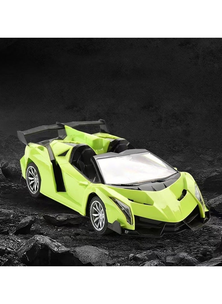 Premium Convertible Rechargeable RC Racing Toy Car (Green) RC Drift Car  - Image 3