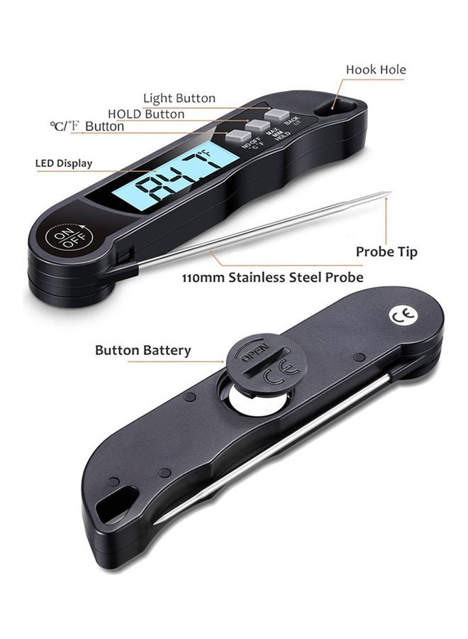 NIBEMINENT Meat Cooking Thermometer Black 17 x 2.50 4.50cm - Image 4