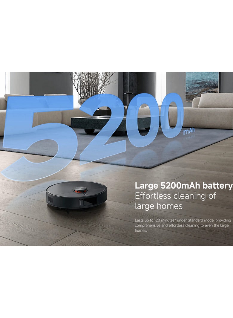 Xiaomi Mi Robot Vacuum X20 Max Mop and Sweep 8000Pa Powerful Suction LDS, 55 W BHR9217GB Black - Image 4