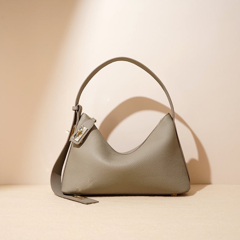 Women's Genuine Leather Hobo Bag - Image 2