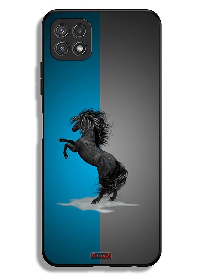 Tolwak Samsung Galaxy A22 5G Protective Case Cover Horse Art - Image 1