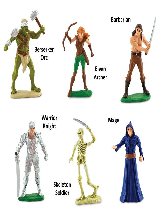 Safari Ltd. Heroes and Monsters Designer TOOB - 6 Mini Fantasy Figurines - Fantasy Toy Set for Boys, Girls, and Kids Ages 3+ - Image 3
