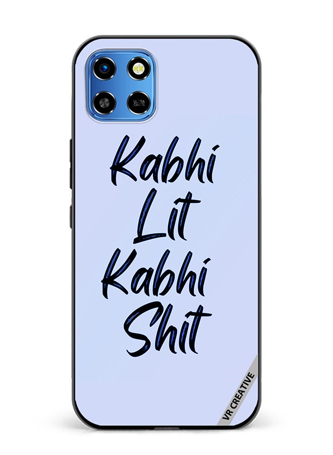 VR CREATIVE Protective Case Cover For Infinix Smart 6 HD Kabhi Lit Kabhi Shit Hindi Quots Design Multicolour - Image 1