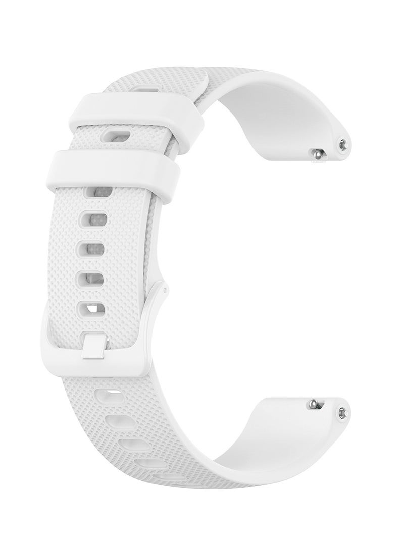 CATANES (For All Smartwatches 22mm) 22mm Silicone Straps Watch Band Strap for Huawei GT3 / Huawei GT3 pro/Huawei GT/Huawei GT 2 (46mm) Watch Band/Huawei Watch GT2 Pro Strap/Samsung Galaxy Watch 46mm / Galaxy Watch 3 45mm - White  - Image 1