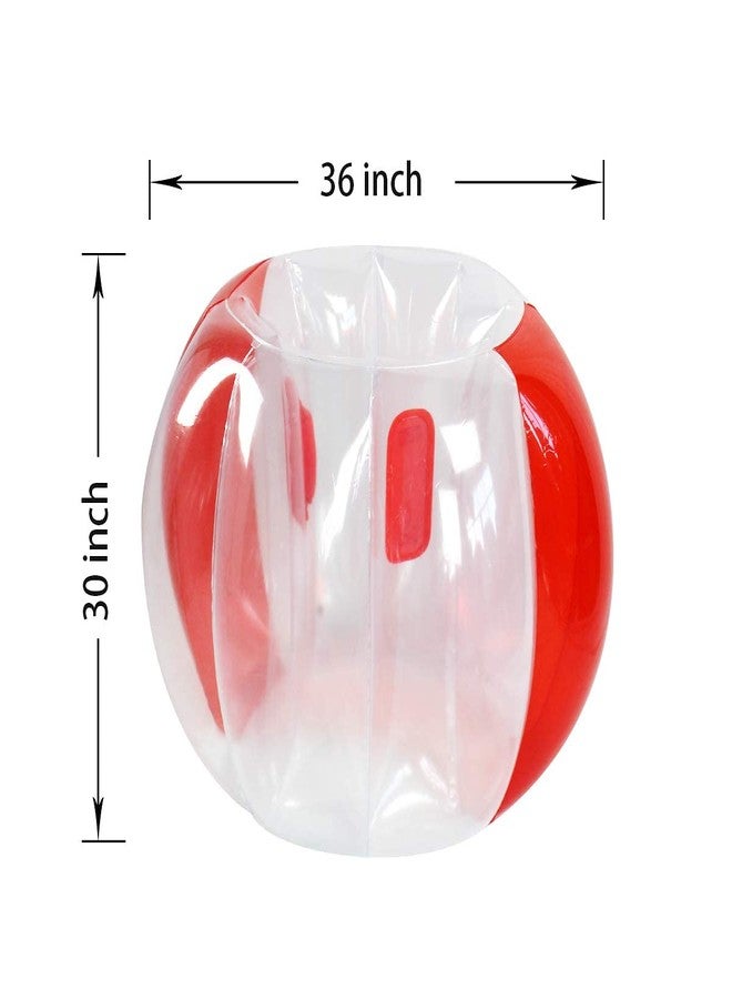 SUNSHINEMALL 2 Pack Sumo Balls for Kids Bumper Balls (3ft/0.90m) Inflatable Bubble House Summer Outdoor Toys for Adults Yard Human Hamster Ball Active Play(Red+Blue 36") - Image 5