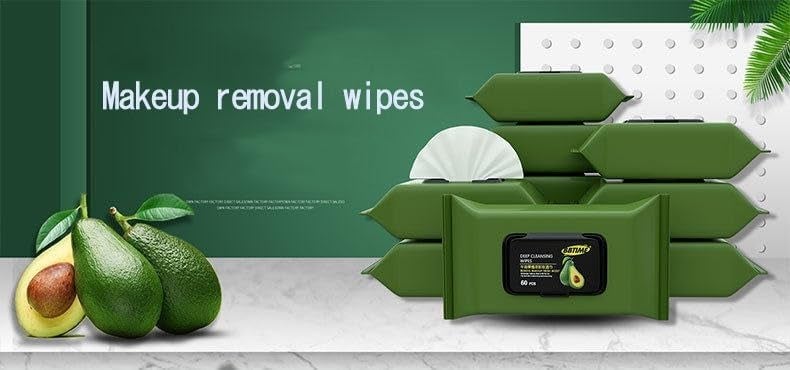 Vichip Vichip Beauty Clean Glow Makeup Remover Wipes for Face with Aloe Vera Cucumber Vitamin E Makeup Remover Wipes HydratingRefreshing Soothing 60 Pieces - Image 5